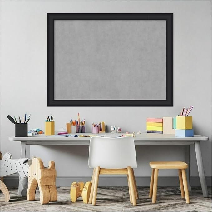 Amanti Art Black Framed Magnetic Board 23x31 Medium Vision Board - Image 5