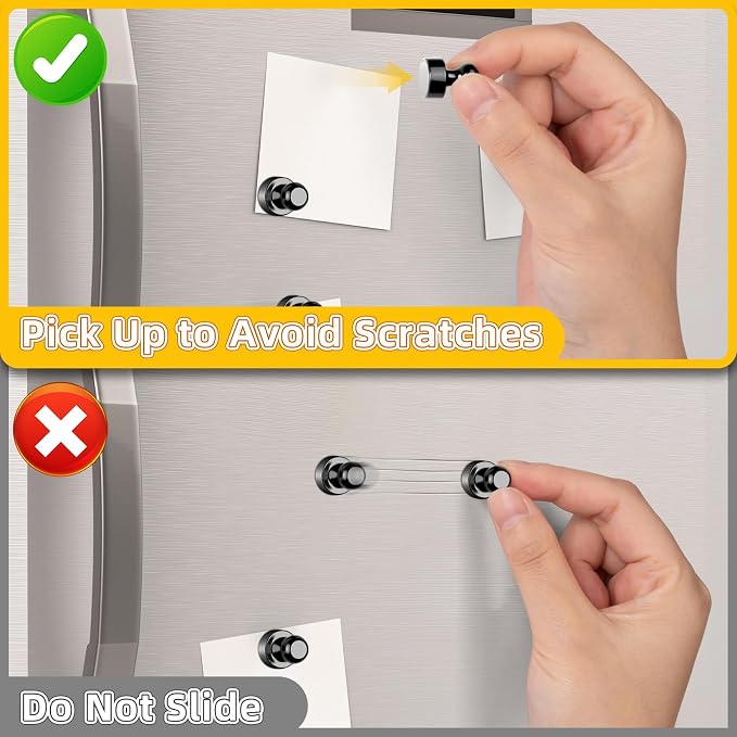 VNDUEEY 120 Pack Black Fridge Magnets, Small and Strong Magnet Refrigerator - Image 4