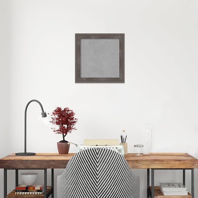 Amanti Art Grey Framed Magnetic Board 15x15 X-Small Vision Board - Image 6
