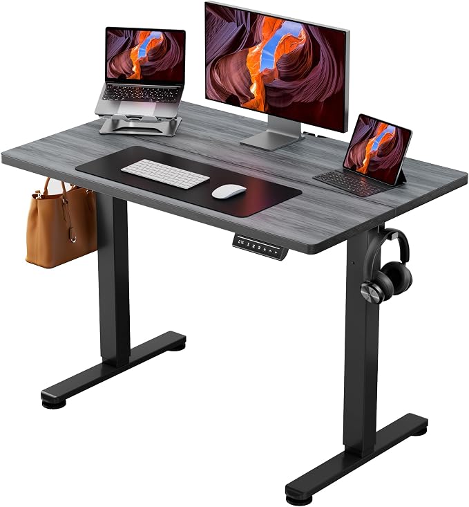 ErGear Electric Standing Desk, 44 x 24 Inches Height Adjustable Stand up Desk by ErGear
