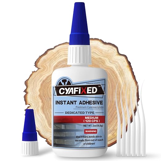 CYAFIXED Professional Grade Cyanoacrylate Super Glue, Medium Viscosity CA Glue by CYAFIXEDSUPERGLUE