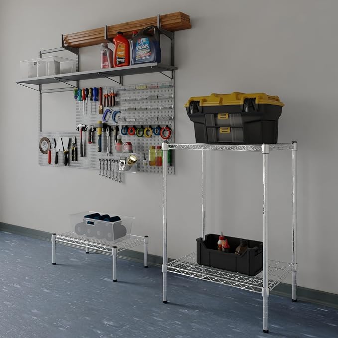 Regal Altair 18" Deep x 24" Wide x 34" Height Wire Shelving Kit | 2-Tier | NSF - Image 2
