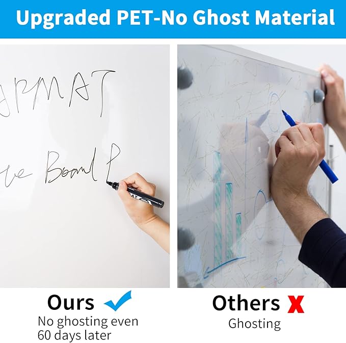 AFMAT Whiteboard Sticker, 17.3" x 78" Dry Erase Contact Paper, Stain-Proof & - Image 2