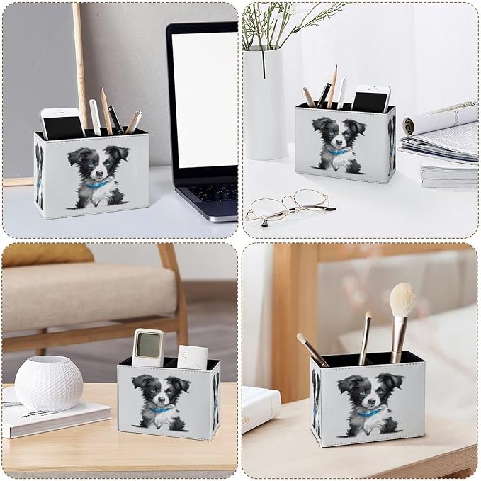 Famame Cute Border Collie Puppy Pencil Holder - Image 4