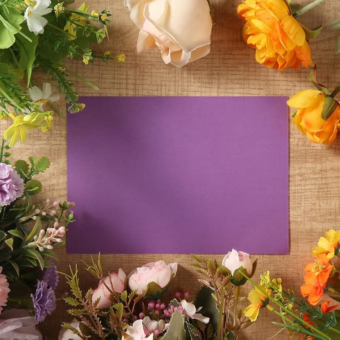 50 Sheets Small Colored Cardstock Paper 5 Colors Blank Flash Cards, 250 GSM - Image 7