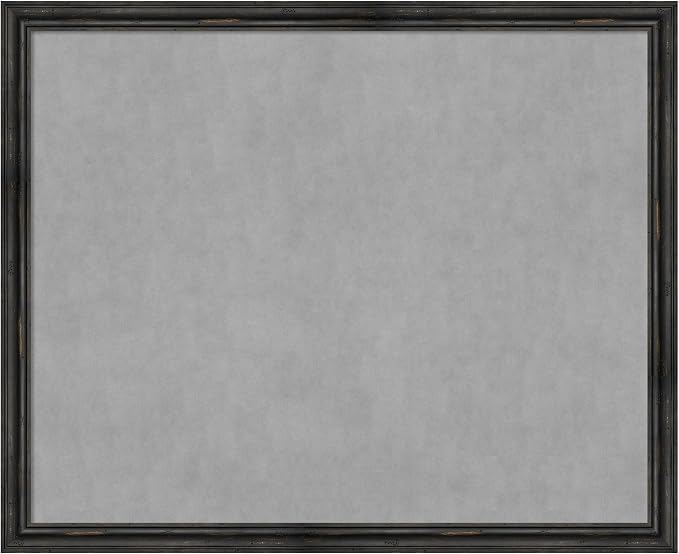 Amanti Art Black Framed Magnetic Board 35x43 X-Large Vision Board by AmantiArt