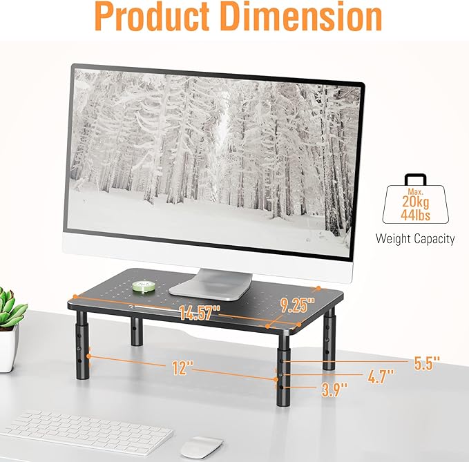 ELIVED 2 Pack Monitor Stand Riser - Image 2