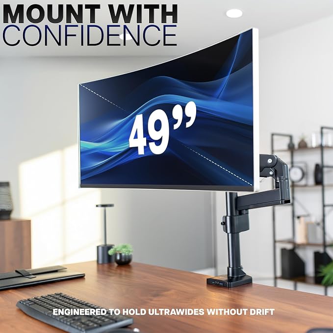 VIVO Premium Aluminum Tall Extended Monitor Arm - Image 4