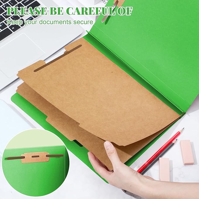 Skyygemm 36 Pcs Classification Folders Letter Size, 2 Divider Pressboard File - Image 4