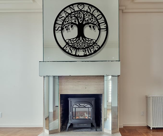 Personalized Tree of Life Metal Wall Art | Custom Monogram Family Last Name - Image 4