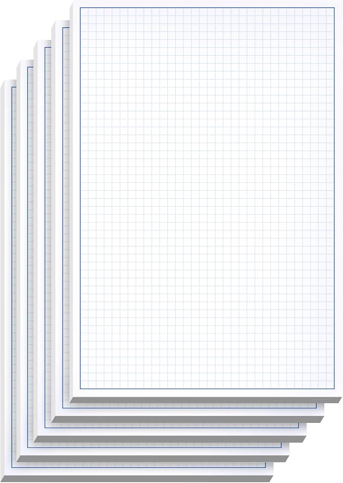 Graph Paper Pad for Blueprint Drawings, Engineering Drawing, and Planning by NextDayLabels