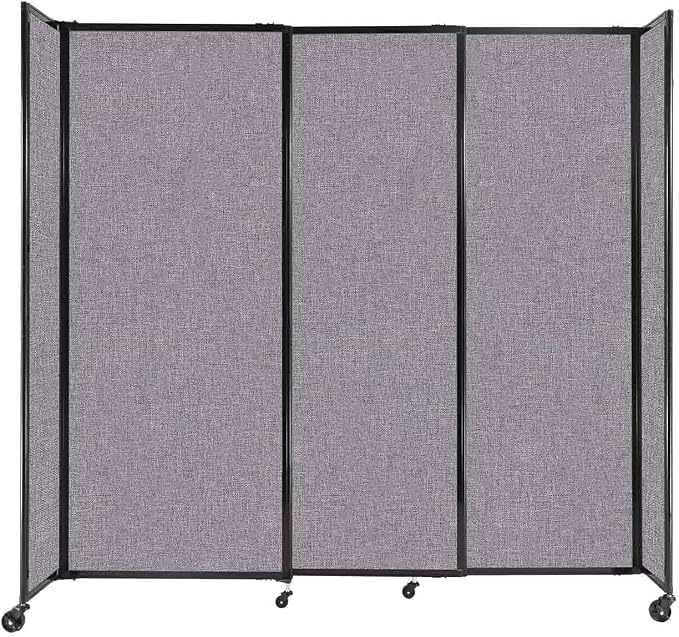 Versare Straightwall Sliding Portable Wall Partition | Freestanding Office by VERSARE