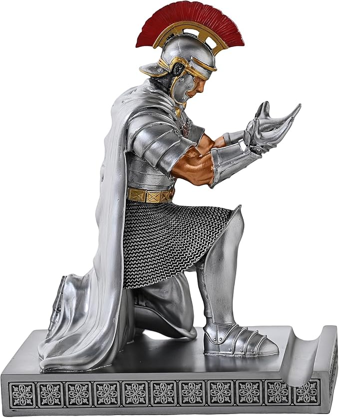 CYXStar Roman Praetorian Prefect Warrior Knight Pen Holder Desk Ornament Resin - Image 9