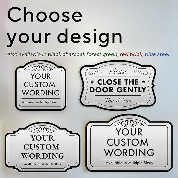 Custom Decorative Outdoor Metal Sign, Personalized Aluminum Driveway Sign - Image 3