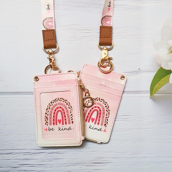 lanyards for id Badges, Lanyard Wallet for Women, Fashion Badge Holder - Image 3