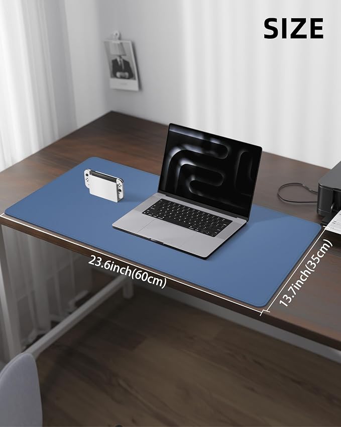 Non-Slip Desk Pad, Mouse Pad, Waterproof PVC Leather Desk Table Protector - Image 5