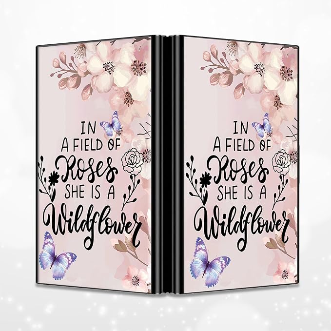 BWEGRHE Slim Credit Card Holder, Sakura Butterfly RFID Blocking Metal Wallet - Image 4