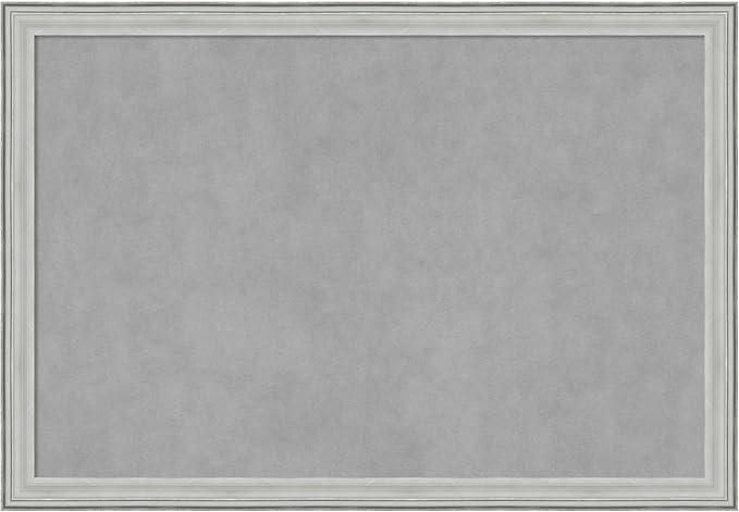 Amanti Art Silver Framed Magnetic Board 27x39 Large Vision Board by AmantiArt