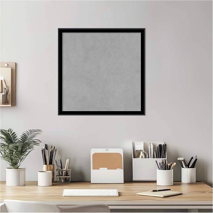 Amanti Art Black Framed Magnetic Board 17x17 Small Vision Board - Image 5