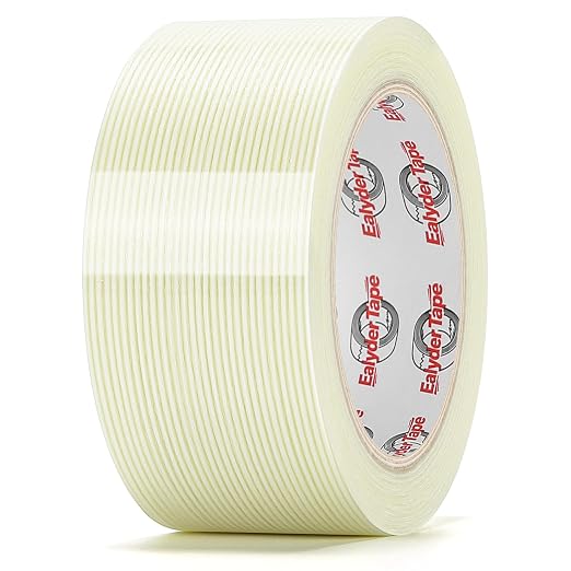 Ealyder Tape 2 Inch x 30 Yards Transparent Reinforced Fiberglass Tape – 5.5 Mil by Unknown