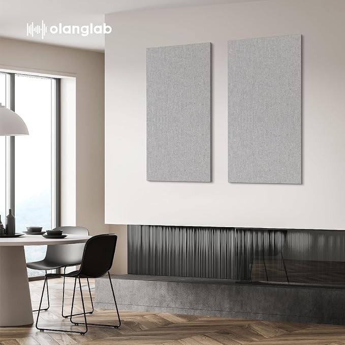 Olanglab Acoustic Panels 2 Pack, Fabric Wrapped Sound Proof Foam Panels - Image 5