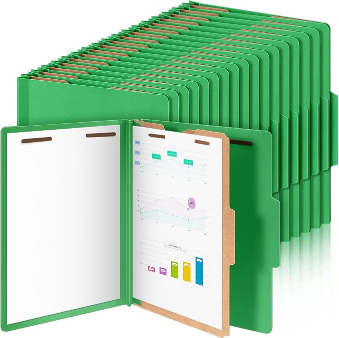Skyygemm 72 Pcs Classification Folders Letter Size, 1 Divider Pressboard File by Skyygemm