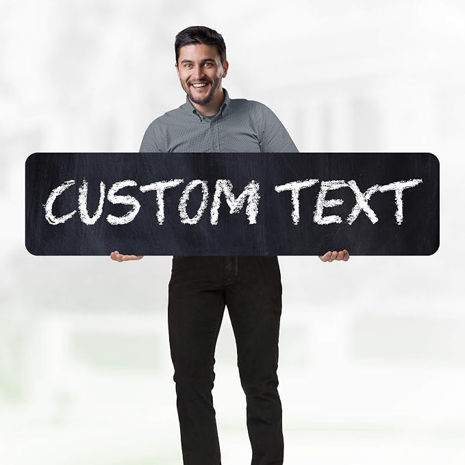 Custom Sign, Custom Street Sign, 11 Font Colors, 13 Font Styles, 4 Hole Options - Image 2