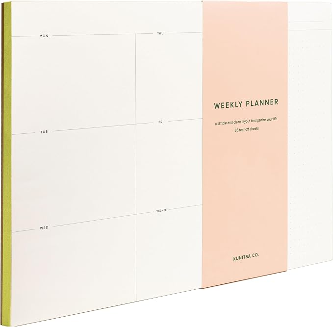 Weekly To-Do List Notepad – Desk Pad by KunitsaCo