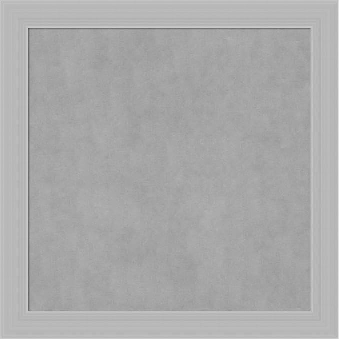 Amanti Art Silver Framed Magnetic Board 28x28 Medium Vision Board by AmantiArt
