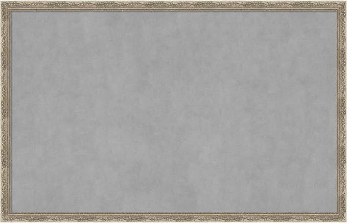 Amanti Art Silver Framed Magnetic Board 22x34 Large Vision Board by AmantiArt
