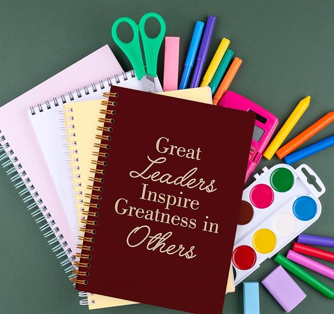 OXW Red Meeting Notebooks for Work, Leadership Gifts Office Work Notebook - Image 6