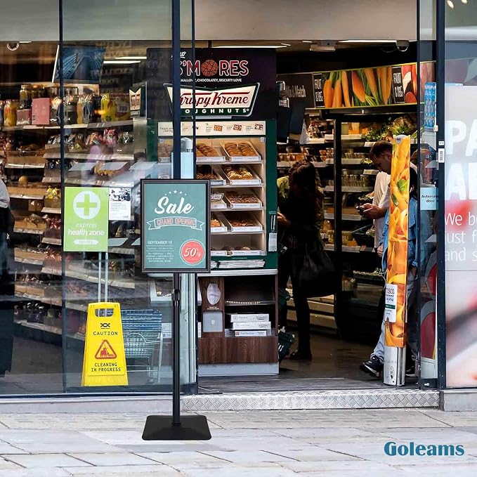 Golemas Adjustable Sign Stand for Display, - Image 6
