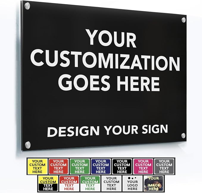 Custom Metal Business Signs by SpeedyOrders