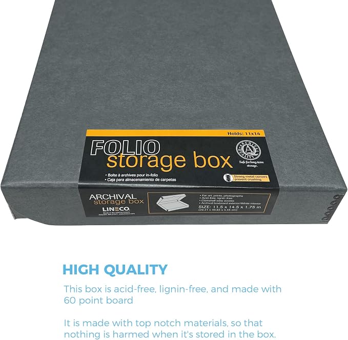 Lineco Folio Storage Box, Clamshell Design - Image 5