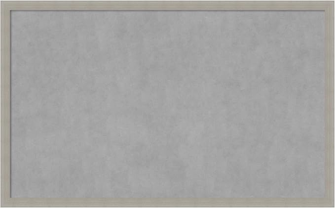 Amanti Art Grey Framed Magnetic Board 26x42 Large Vision Board by AmantiArt