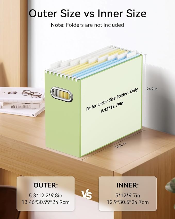 Oterri Cardboard File Organizer Box - Image 2