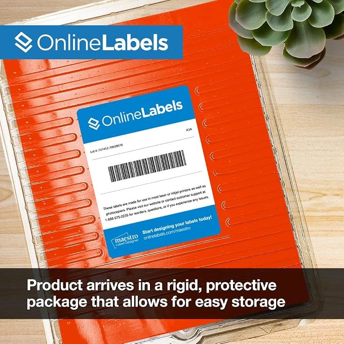 Neon Red Address Labels - Image 5
