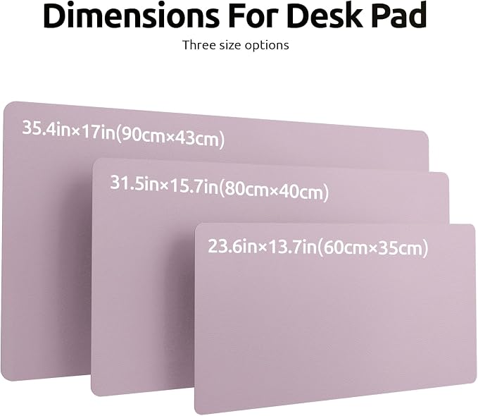 YSAGi Leather Desk Protector, Office Mat, Large Mouse Mat, Non-Slip PU Leather - Image 8