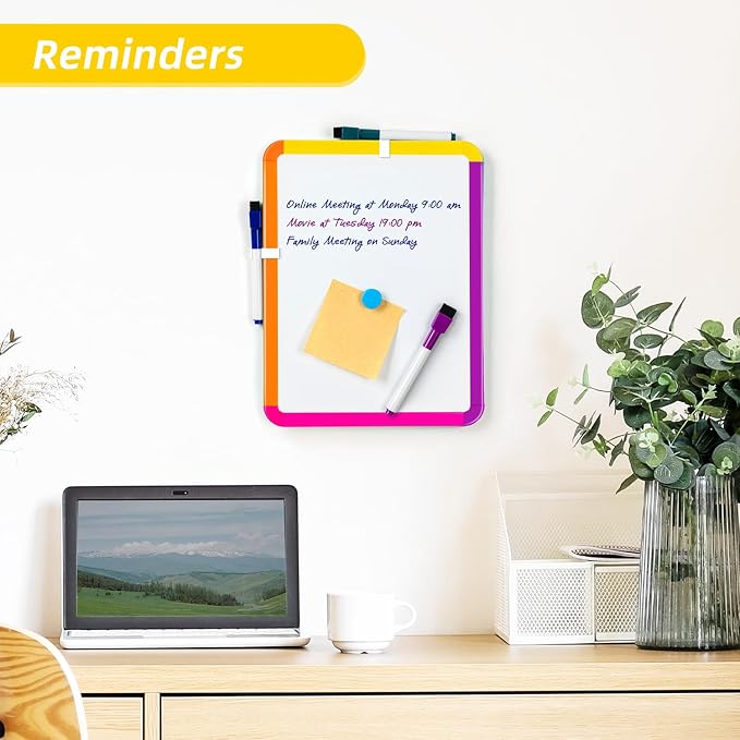 VUSIGN Small White Board Dry Erase, 8.5''x11'' Magnetic Dry Erase Board - Image 3