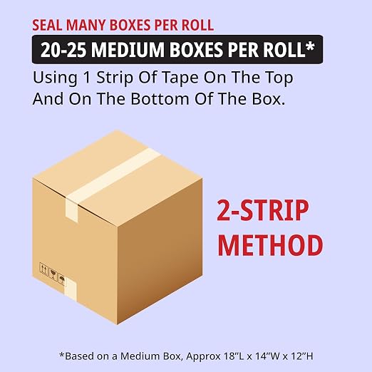 Tape Logic Heavy Duty 2in x 25yd Clear Packaging Tape Dispenser Refills - Image 3