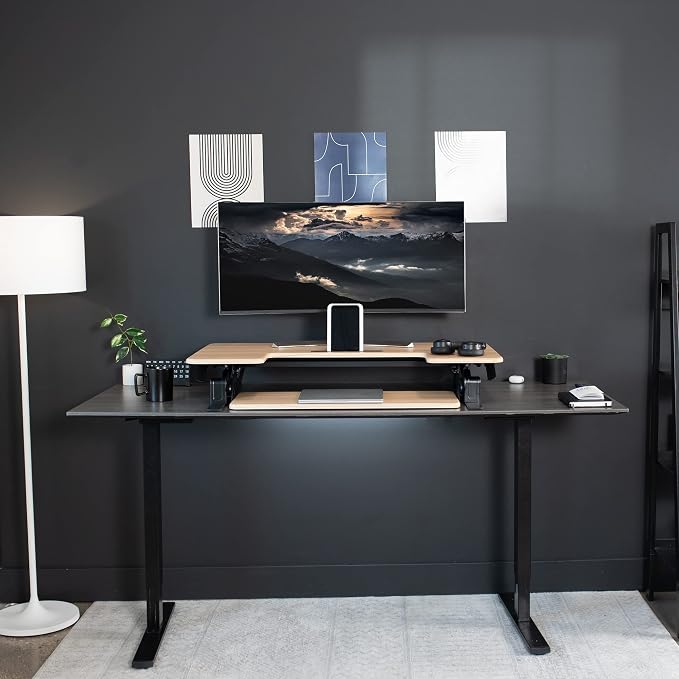 VIVO 42 inch Height Adjustable Stand Up Desk Converter, V Series, Quick Sit to - Image 7