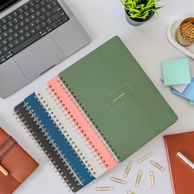 Merely Home Undated Daily Planner | 8.25” x 11.75” To Do List Notebook | Work - Image 11