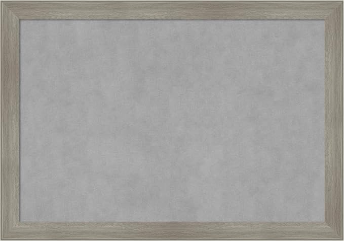 Amanti Art Grey Framed Magnetic Board 28x40 Large Vision Board by AmantiArt