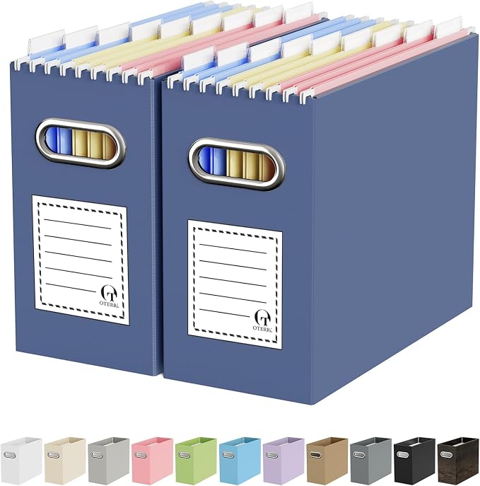 Oterri Cardboard File Organizer Box by Oterri