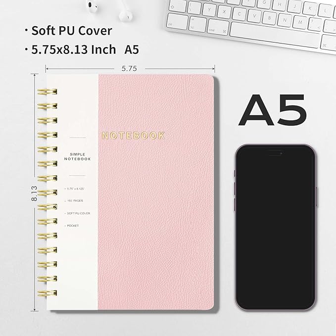 Spiral Notebook-5.75" x 8.125" College Ruled Journal - Image 2