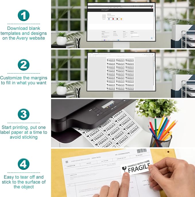Address Labels 1’’x2-5/8’’ Stikcer Paper 30-UP 250 Sheets - Image 4