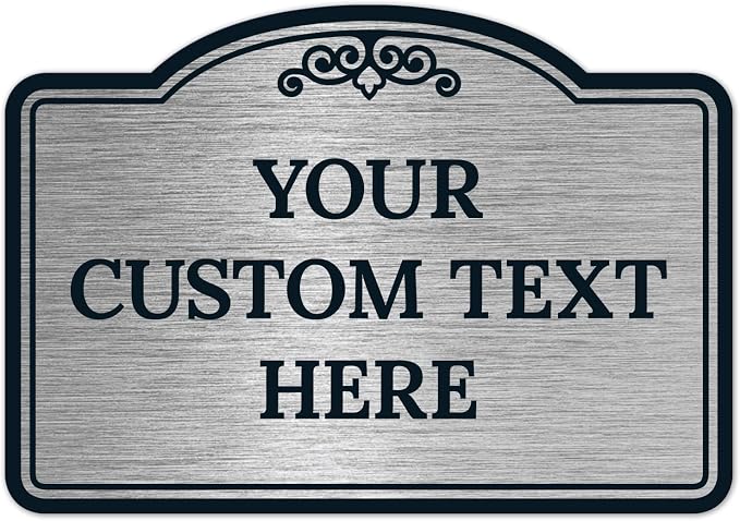 Custom Decorative Sign, Personalized Metal Sign by SigoSigns