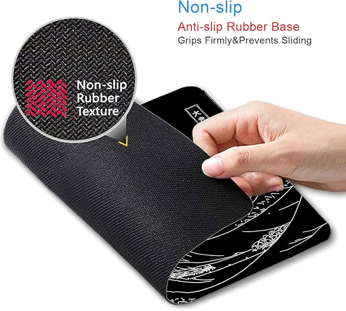 IMAYONDIA Japanese Great Wave Mouse Pad, Kanagawa Mousepad, Non-Slip Rubber - Image 3