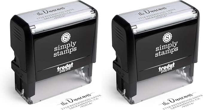 The Duncans Personalized Self-Inking Address Stamp | Envelope Return Address by 904Custom