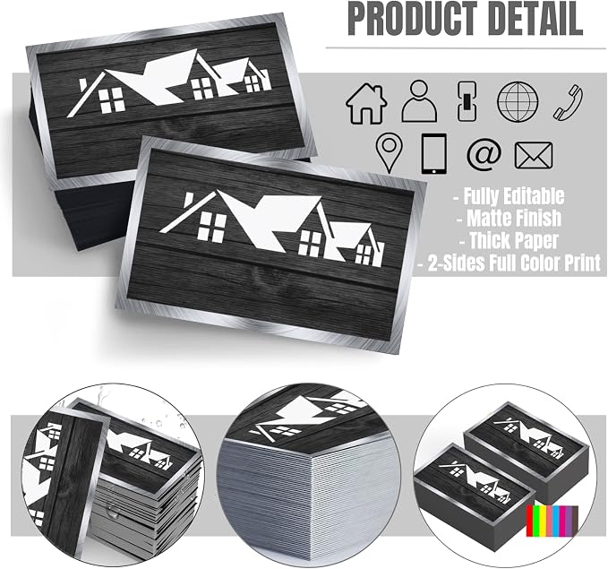 Custom Business Cards Double-Sided Realtor Business Cards Customize - Image 2